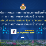 ประกาศคณะกรรมการอำนวยการเลือกตั้ง กรรมการสภาคณาจารย์และข้าราชการ เรื่อง คุณสมบัติ หลักเกณฑ์และวิธีการเกี่ยวกับการเลือกตั้ง กรรมการสภาคณาจารย์และข้าราชการ
